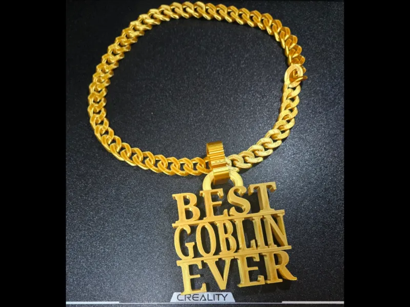 BEST GOBLIN EVER Pendant Necklace Halloween Costume Jewelry