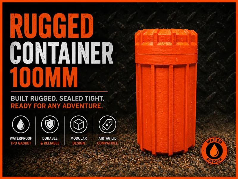 100mm Rugged Container with TPU Gasket 