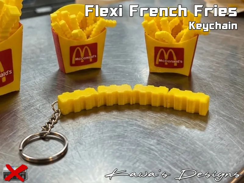 Portachiavi Patatine Fritte Flexi