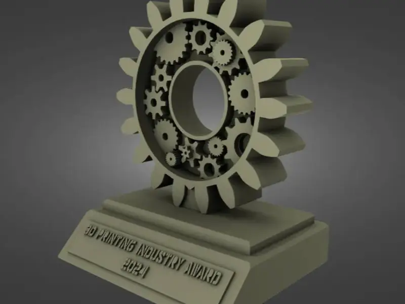 3D Printing Industry Awards 2024 Trophy