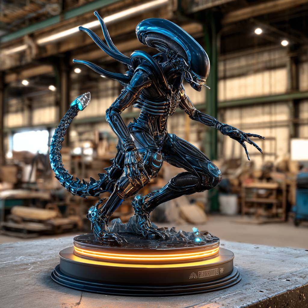 Mechanical Xenomorph V08 - Miniatures - PLA - 3D printed product