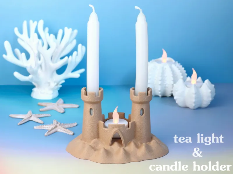Sand Castle Tealight & Candle Holder
