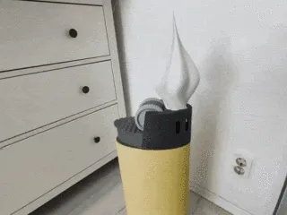 # 3D Printed Lighter Lamp – Decorative Designer Lamp / 74 cm