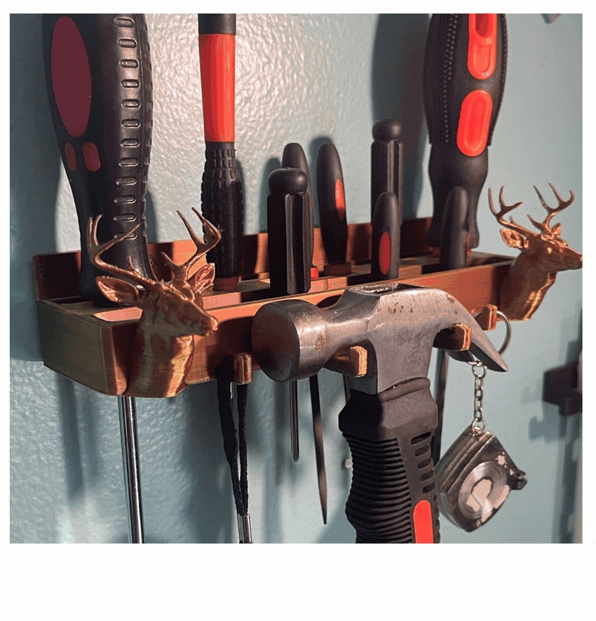 Deer Head Tool Holder (screwdrivers, Hammer etc.)-1