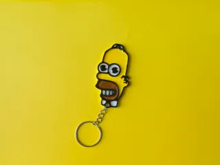 Homer Simpson Mr Sparkle Keychain llavero simpsons mr chispa