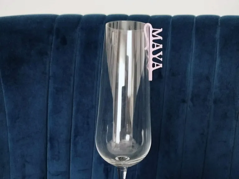 Étiquette nominale pour verre à boire - Maya