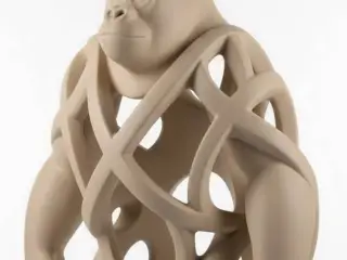 Girafa - Coleção animais e curvas - arte abstrata - decoraçã
