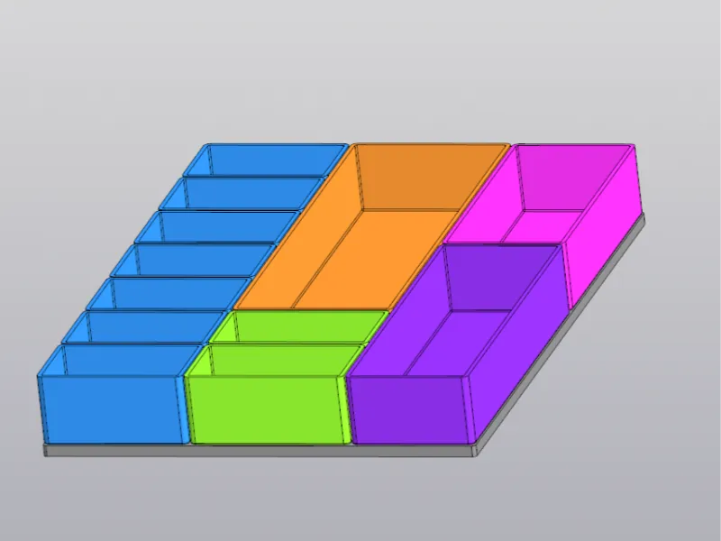 Organizzatore per cassetti Ender 3 s1