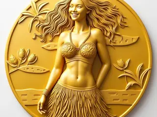 Coin 48 Hula Girl