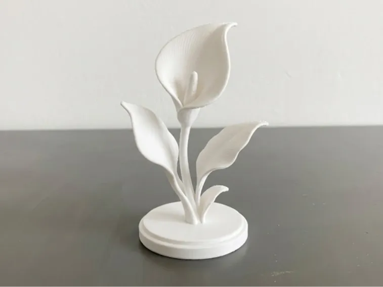 Calla Lily on Stand - Decorative Floral Model