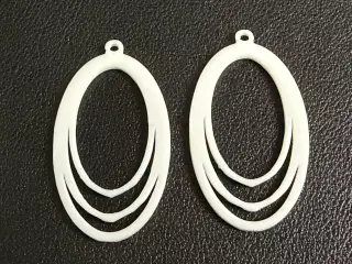 Multiple oval earrings