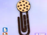 Paperclip chocolate cookie - bookmark-0