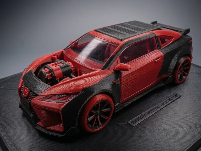 Toyota Hybrid Concept All Wheel Drive open engine