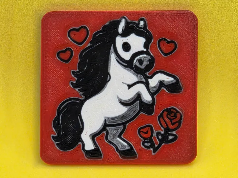 🐴 Разноцветный магнит в виде лошади – Год Лошади 🧲✨