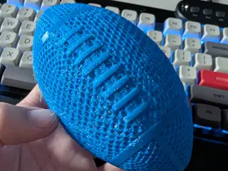 AIRLESS RUGBY BALL - FOOTBALL - STL & 3MF MULTICOLOR