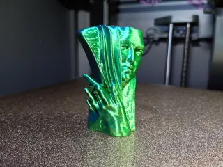 Mother sculpture in wood