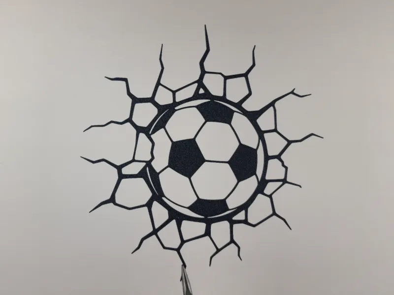 Soccer Ball Breaking Wall Art