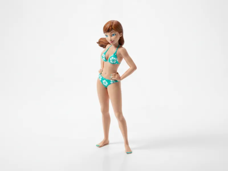 Anna Frozen Figurine Cartoons Animation 3D-druckbar