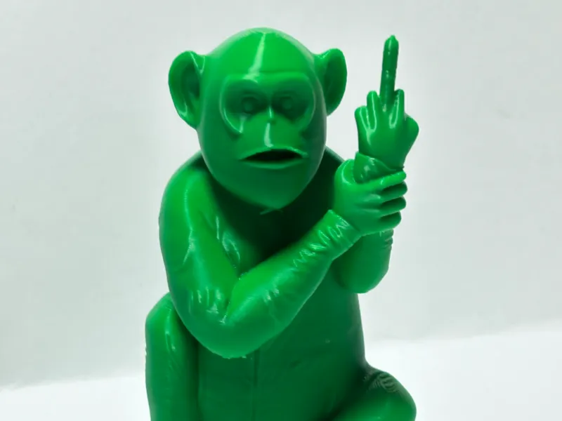 Rude monkey sculpture