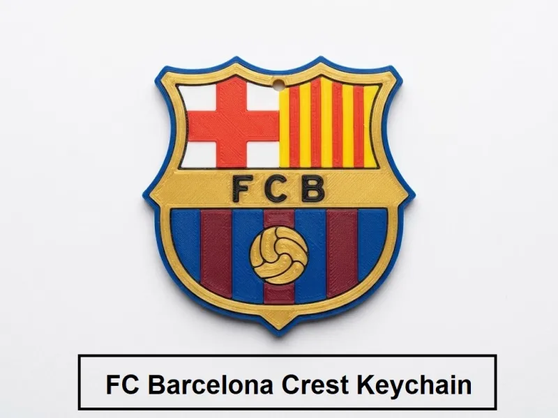 FC Barcelona Crest Keychain
