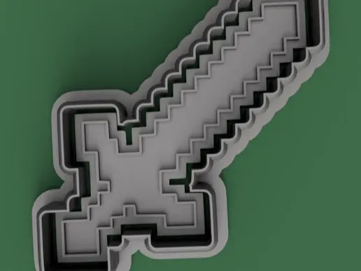 Minecraft Sword Cookie Cutter - espada