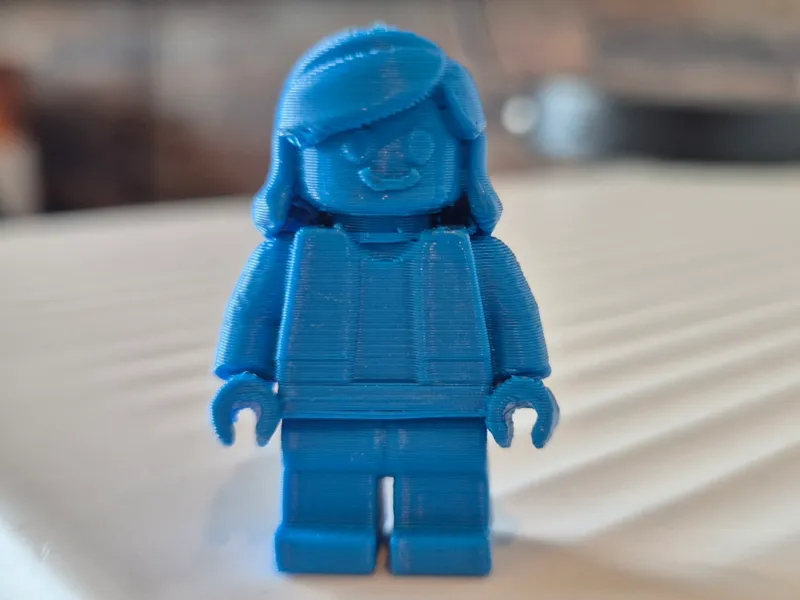 Estilo bloco lego personagem menina