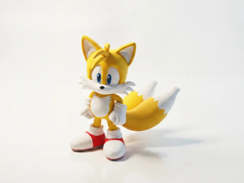 Figurinha do Tails Personagem de Jogos para Impressão 3D