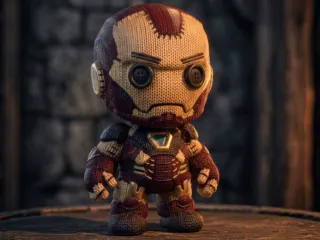 Stitched Voodoo Iron Man Doll