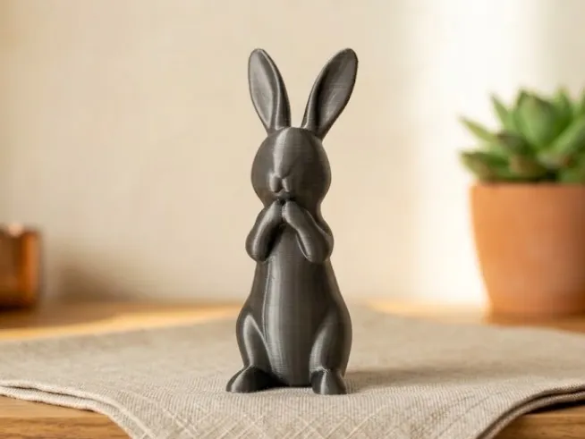Coelho Elegante em Pé – Estatueta Decorativa