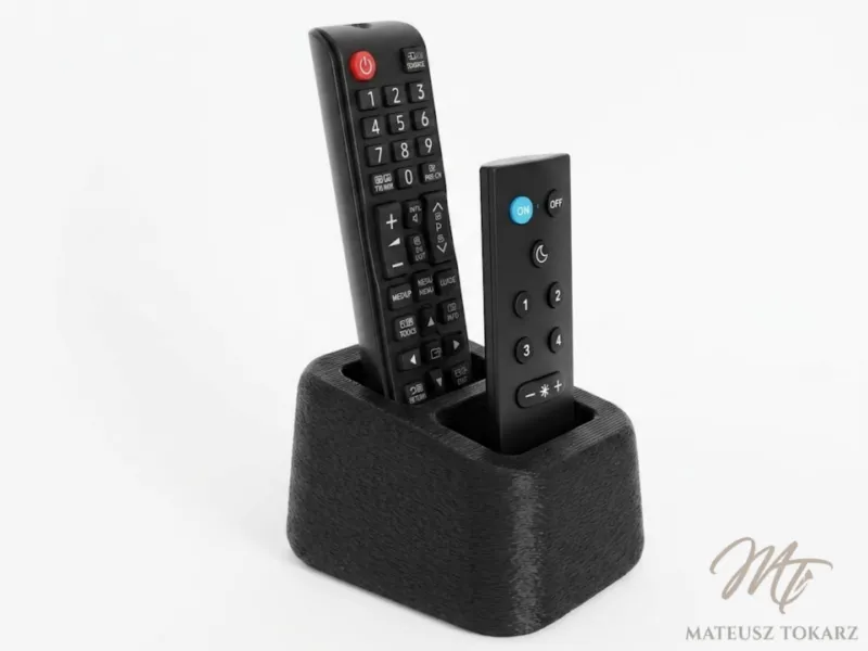 Dual Remote Holder | Premium Fuzzy Skin
