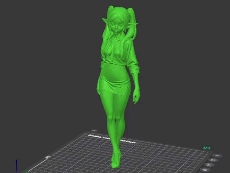 Frieren Office Style 3D Model (Frieren)