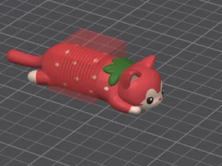 Flexi Erdbeere Katze