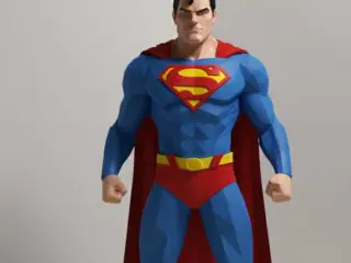 Super Man- low poly