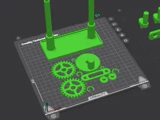 GEARS MECHANISM TOY - KINEMATIC MECHANICAL ASSEMBLY TOY