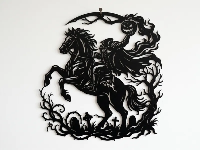 Headless Horseman Wall Art - Halloween Decor