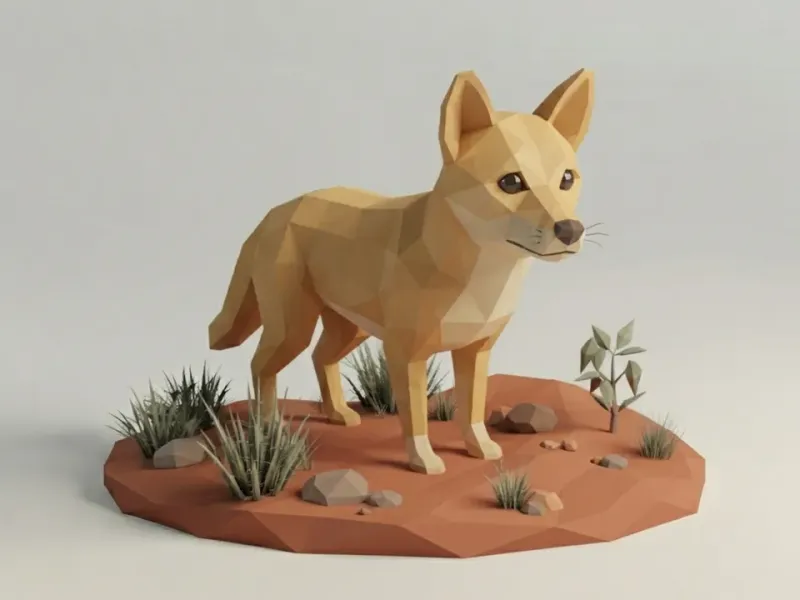 Low Poly Dingo