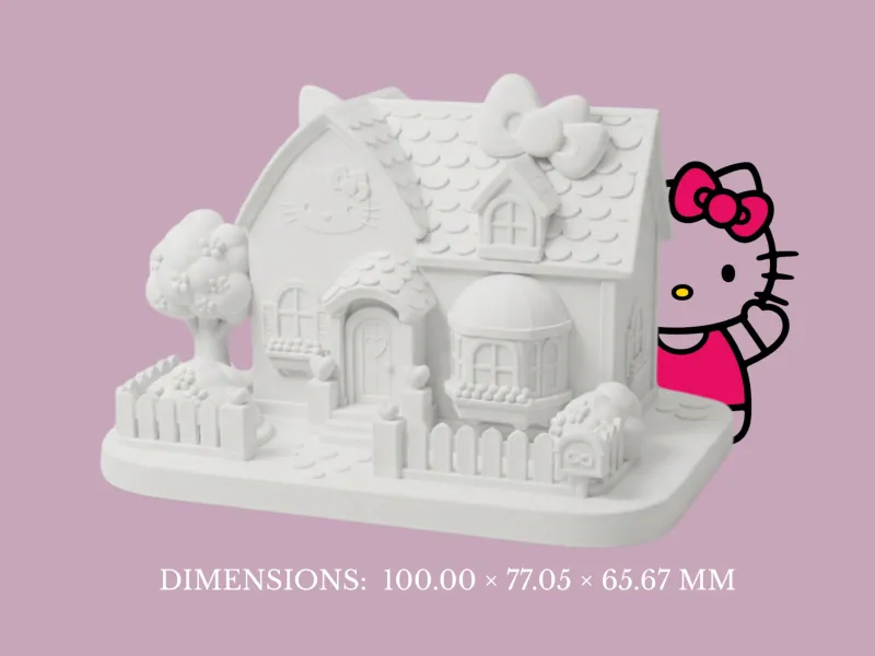 บ้านที่ได้แรงบันดาลใจจาก Hello Kitty - โมเดล 3D