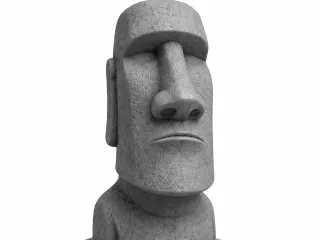 Moai head statue