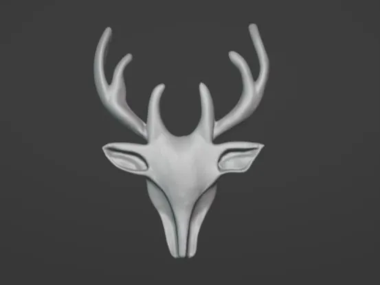 3D printable deer wall decor