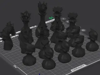 Stylized Chess Set