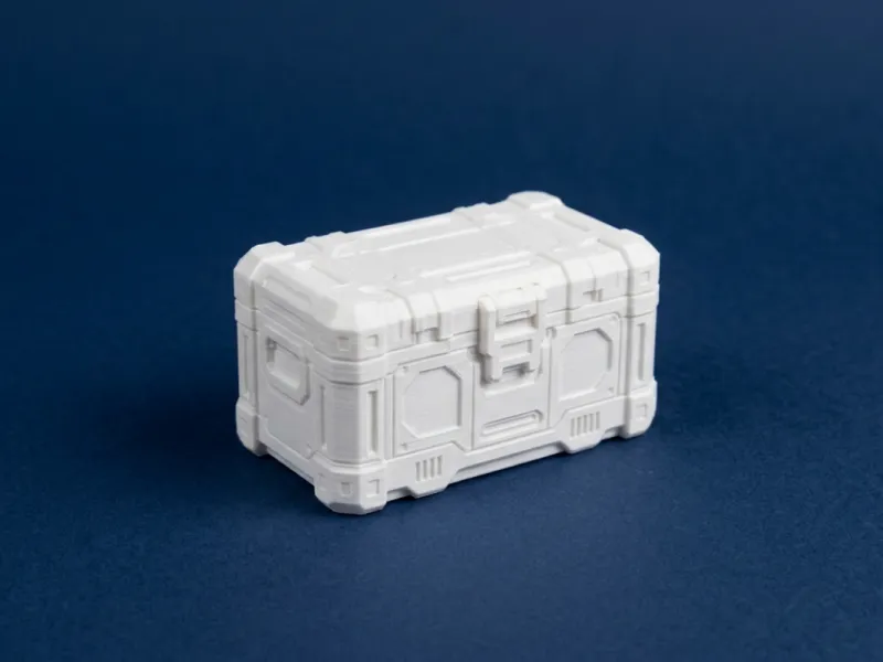Futuristisch Opslagkrat 3D Model