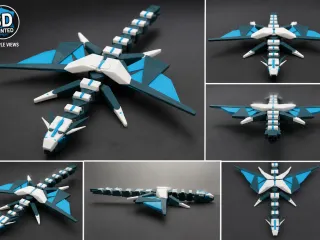 Mecha Dragon Settings Ghostwhite darkstategrey deepskyblue
