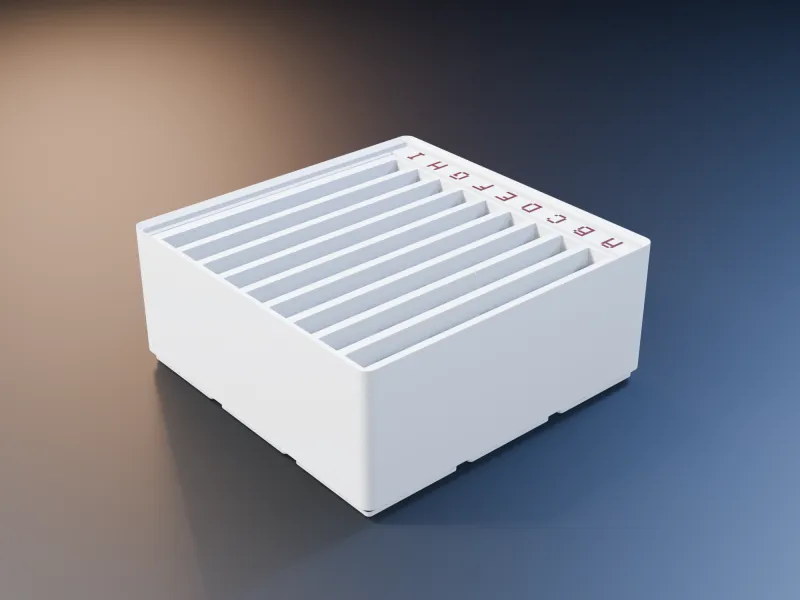 Gridfinity 2.5" SSD Holder, 3x3x7, Dual Color
