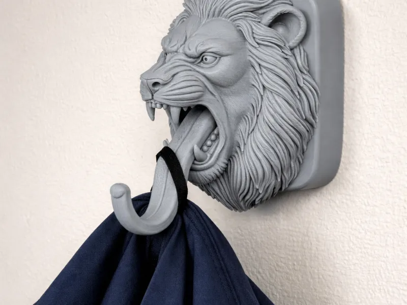 Lion Head Wall Hanger Coat and Key Holder Hook