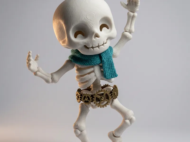dancing skeleton