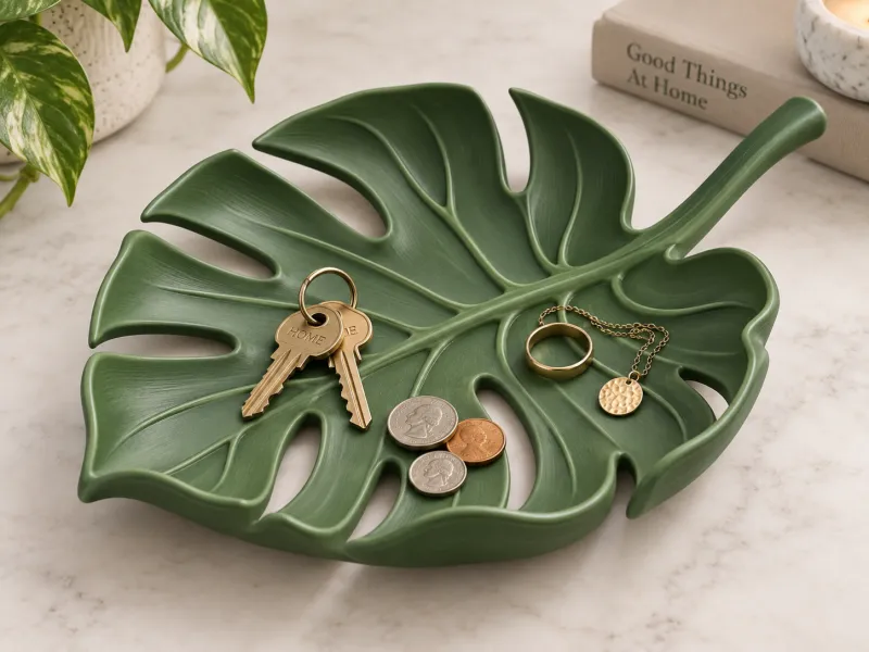 Monstera-Blatt-Ablageschale | Botanischer Organizer
