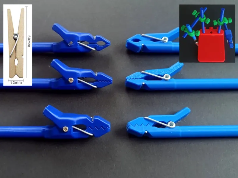 Versatile clip (clothespin spring)