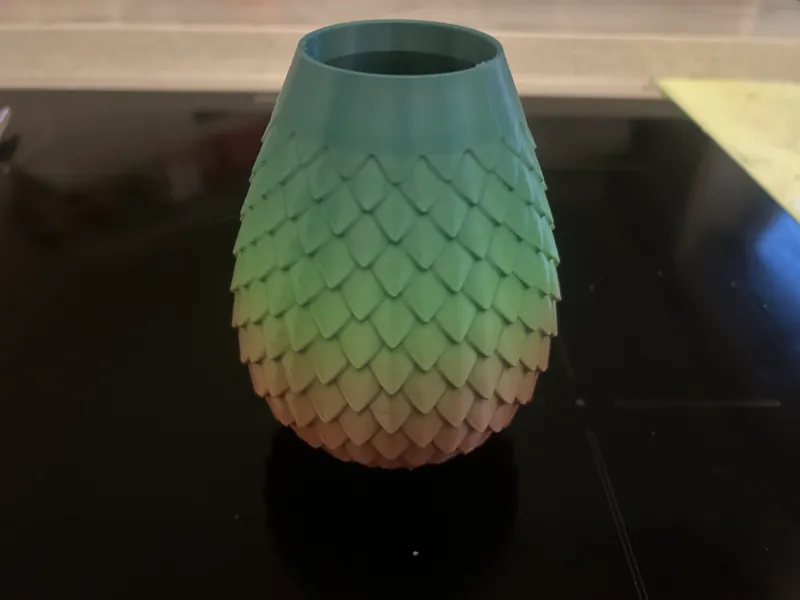 dragon scale vase