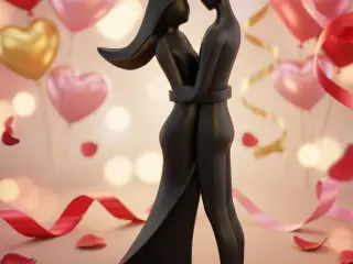 Valentine's Day sculpture 3