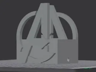 Bath and Body works small soap pump avengers logo